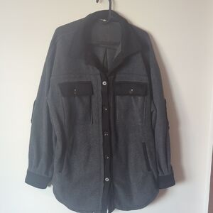 Stylish Gray Button-Up Jacket